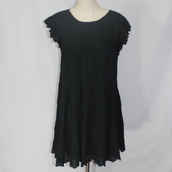 Aritzia Wilfred Sidonie  Black mini Dress women's size Medium - Picture 3 of 9